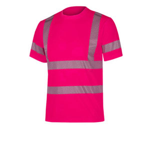 T-shirts de travail haute visibilité pour hommes en polyester/coton anti-boulochage à manches courtes – Offre Spéciale - Product Image 1