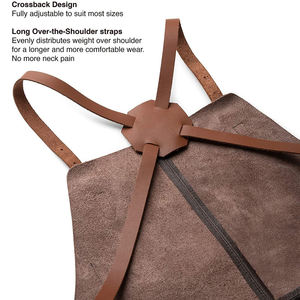 Último estilo Delantales Cuero Hecho Cuero Color al por mayor Delantales Disponible en bajo MOQ - Product Image 5