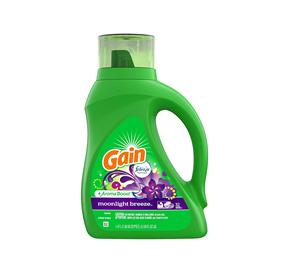 Gain Liquid <b>Laundry</b> <b>Detergent</b>, Moonlight Breeze Scent, 46 fl oz, 32 loads, Freshness + Odor Fighting, High efficiency - Product Image 1