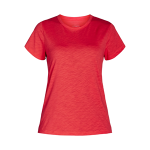 Pas cher prix couleur unie femmes grande taille t-shirts design personnalisé élégant couleur rouge O cou t-shirts pour les femmes du Bangladesh - Product Image 1