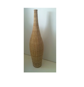 ชั้นวางกระถางต้นไม้ทำจากหวายและเหล็กสำหรับใช้ในบ้านในร่มและกลางแจ้ง - Product Image 3