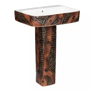Siège de toilette suspendu au mur européen certifié CE sans rebord rond/carré effet bois naturel placard à eau en céramique ensembles muraux - Product Image 5