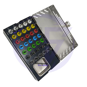 Kit de taladro helicoidal para implantes dentales de 30 piezas con tapón, taladros universales de control de profundidad de acero inoxidable para cirugía de implantes - Product Image 6