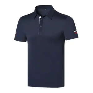 T-shirt à manches courtes de golf pour homme, vêtements de polo de golf respirant à séchage rapide