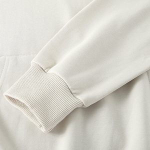 Sweat à capuche décontracté pour homme grande taille, 100% coton, polaire d'hiver, impression personnalisée, épaules tombantes, sweat à capuche court - Product Image 5