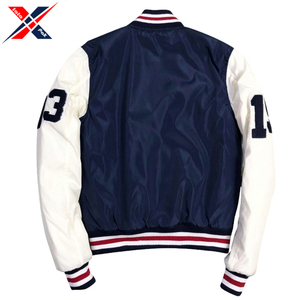 Nouveau style de veste universitaire à col montant pour hommes respirant séchage rapide patchwork gaufré en coton de soie pour l'hiver - Product Image 5