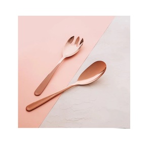 Serveur de salade de luxe pour servir la salade, nouveau Design de couverts, nouveaux couverts en métal, cuillère et fourchette, Offre Spéciale - Product Image 2