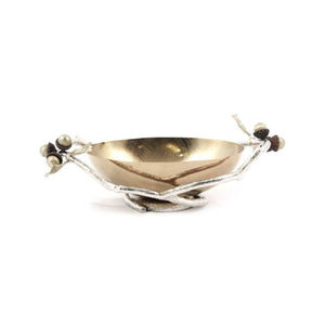 Bol de service à salade et à nourriture en métal argenté de qualité supérieure Bol de service alimentaire au design de luxe - Product Image 4