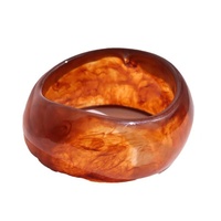 Bracelet UJBOX à prix d'usine, coloré et vintage, pour femme, avec breloques épaisses, en acrylique, grande taille, bijou fantaisie en résine