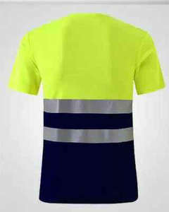 Nouveau t-shirt réfléchissant été haute visibilité sécurité travail course chemise été respirant travail t-shirt - Product Image 5