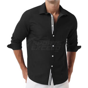 Venta al por mayor Camiseta para los hombres Casual moda algodón Jeans camisa ropa de calle logotipo personalizado Jeans camisa - Product Image 5
