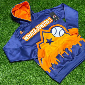 เสื้อฮู้ดผ้าโพลีเอสเตอร์สำหรับผู้ชายเสื้อฮู้ดพิมพ์ลายแบบระเหิดชื่อทีมออกแบบได้ตามต้องการ - Product Image 4