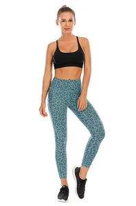 Leggings de yoga respirants pour femmes, taille élastique, nouveau style, vêtements de sport, logo personnalisé, légers, sport, effet push-up, uni, spandex/nylon - Product Image 5