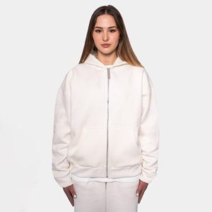 Sudadera con Capucha y Cremallera para Mujer, Diseño Cuadrado, Deportiva, Transpirable, con Decoración de Cristal, para Invierno, Personalizable OEM - Product Image 1