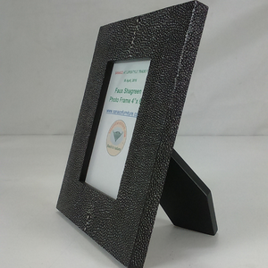 Vente chaude 5 "X7" en gros reliant le faux cadre photo en galuchat de haute qualité avec bordure de couleur en laiton pour la décoration de la maison - Product Image 1