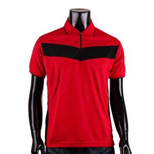 Venta al por mayor de los hombres para Polo Camisetas en blanco Slim Fit Manga corta Deportes Golf Camisas Cremallera Contraste Color Algodón Tallas grandes - Product Image 5