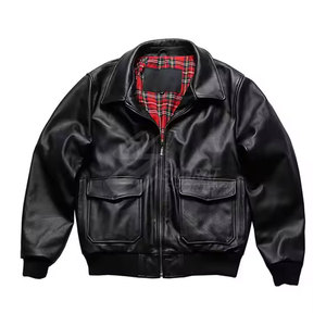 Chaqueta de bombardero de cuero transpirable con estilo ligero Chaqueta de invierno para hombre más vendida de calidad premium hecha en Pakistán - Product Image 1