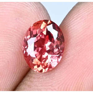Zafiro naranja de Ceilán natural de calidad AAA+ de 3,35 quilates, piedra preciosa ovalada suelta certificada, Gem196 - Product Image 1