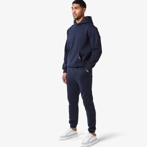 Survêtements en éponge française de haute qualité pour hommes ensemble de pantalons de survêtement à capuche en coton imprimé Streetwear personnalisé hiver - Product Image 1