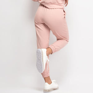 Conjunto de chándal para mujer hecho de algodón 100% estilo Streetwear chándales personalizados conjuntos de chándal para correr baratos - Product Image 4