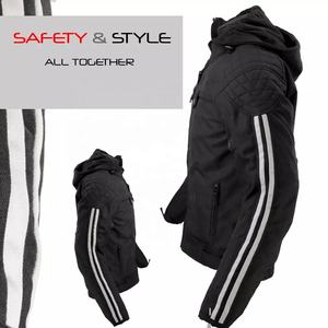 Blouson de moto noir pour homme avec protections, équipement de course textile personnalisable, grandes tailles disponibles - Product Image 5