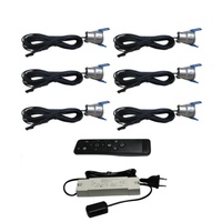 Mini projecteur LED IP65 extérieur en aluminium, mini spot 12V DC 3W, ensemble de downlights à télécommande