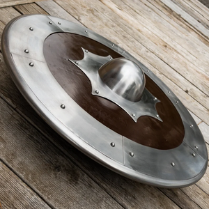 Armadura Medieval de Metal, Estilo Nórdico Escandinavo, Hecha a Mano, Vintage, Redonda, por Calvin Handicraft - Product Image 3