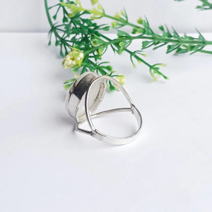 Venta caliente moderno cristiano Arco Iris Natural piedra lunar piedra natal ecológico plata esterlina anillo de piedras preciosas regalo joyería para - Product Image 4