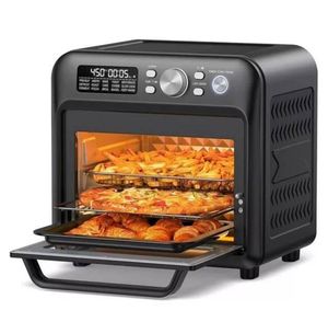 Nueva Freidora de Aire Digital Inteligente con Pantalla Táctil de 9L y 1800W, Freidora Eléctrica Visible de Acero Inoxidable, Freidora de Aire Caliente en Oferta - Product Image 1