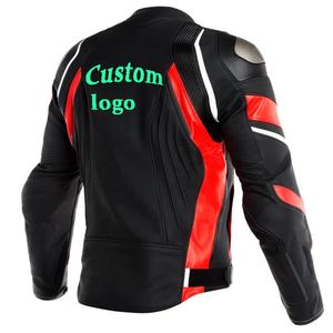 Personnalisé Hommes Vintage Nouvelle Mode En Cuir Véritable Racing Veste Respirant Moto Costume pour Motos - Product Image 4