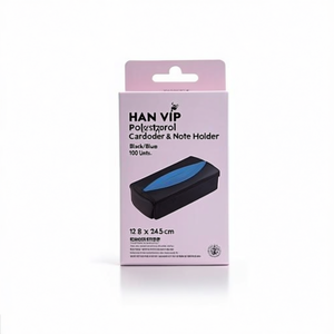Porta Tarjetas y Notas de Poliestireno HAN VIP, 12 x 8 x 24.5 cm, 100 x 57 mm, Negro/Azul, 100 Unidades - Product Image 2