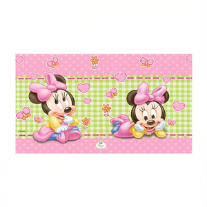 Nappe en plastique Minnie Bebe 1,2x1,8m pour décoration de fête, lot de 2 sacs - Product Image 2
