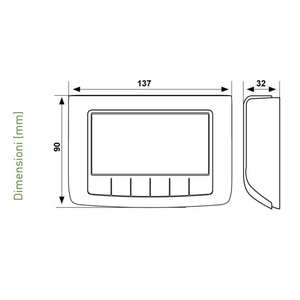 Fantini Cosmi Intellicomfort CH140GSM2 Chronothermostat hebdomadaire électronique pour système HVAC - Product Image 2