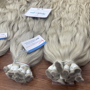 VENTE de gros extensions de cheveux humains en vrac de couleur la plus légère avec le meilleur classement pour les femmes Super Double Drawn - Product Image 1