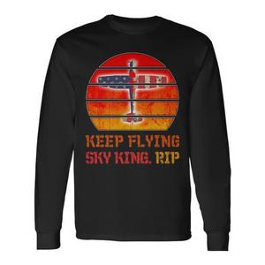 เสื้อยืดแขนยาว Keep Flying Sky King Rip Aviation Veteran Pilot - Product Image 1