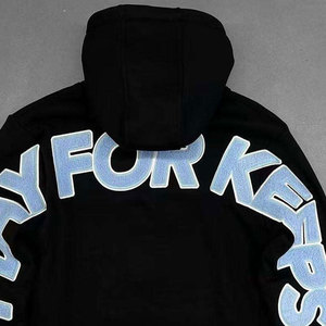 เสื้อมีฮู้ดแบบมีซิปออกแบบได้ตามต้องการสำหรับฤดูหนาวผ้าฝ้ายรุ่น100% ทันสมัยเสื้อวอร์มมีฮู้ดสไตล์สตรีทสำหรับผู้ชาย - Product Image 3