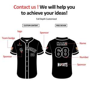 Uniformes de baseball d'équipe, design personnalisé, vêtements de sport durables - Product Image 5