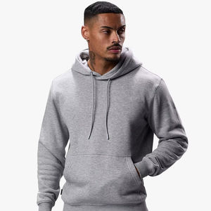 Conjunto de chándal informal para hombre 2025, conjunto de chándal y pantalones de chándal de gran tamaño con capucha y forro polar de algodón con logotipo personalizado para hombre - Product Image 1