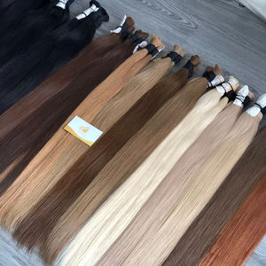 Usine en gros de haute qualité 100% non transformés Vietnam Remy vierge extensions de cheveux humains en vrac vague faisceaux de cheveux - Product Image 1