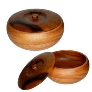 Gran oferta, azucarero de forma personalizada con acabado Natural de madera con tapa y cuchara para servir frutas secas, especias, sal, uso de Azucareros - Product Image 2