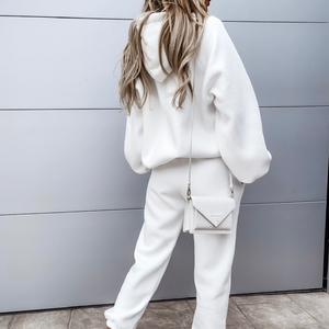 Sweat-shirt à capuche épais de haute qualité pour femmes, automne, épaules tombantes surdimensionnées, broderie 3D, sweat-shirts à bas prix - Product Image 4