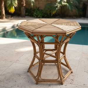 Conjunto de Jardín Minimalista y Duradero de Ratán Hexagonal Ecológico - Muebles de Exterior Cómodos para Dormitorio y Sala de Estar Ecológicos - Product Image 3