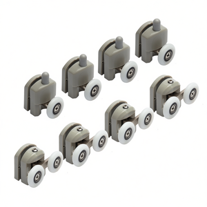 Juego de 8 Ruedas para Mampara de Ducha Rectangular Cromada, Cortinas de Ducha de Primera Calidad - Product Image 2