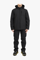 Veste softshell matelassée longue et fine pour homme, résistante au vent, imperméable, respirante, flexible, en PU, pour toutes les saisons, décontractée, hiver, à capuche