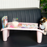 Table d'activités multifonctionnelle moderne en plastique durable AFOSSA avec compartiments de rangement latéraux pour enfants, étude, jeu, cuisine, maison, bureau