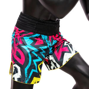 Pantalones Cortos de Muay Thai de Primera Calidad con Logotipo Personalizado Sublimado, Pantalones Cortos para Hombre, Pantalones Cortos de Muay Thai y Kickboxing Personalizados para Adultos - Product Image 3