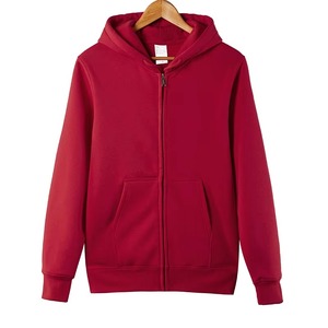 Ropa de calle personalizada sudaderas con capucha para hombre sin cordón polar en blanco cremallera completa Us Vintage doble capa lavado ácido sol desteñido sudaderas con capucha desgastadas Niño - Product Image 2
