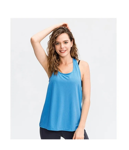 Precio barato nuevo personalizado azul Tomboy Carpeta de pecho mujeres chaleco camiseta sin mangas de alta calidad Algodón/Spandex Material mujeres camisetas sin mangas - Product Image 1