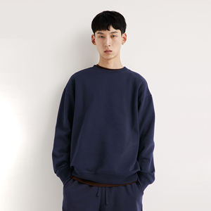 Nouvelle Arrivée 2026 – Sweat-shirt Col Rond Anti-Boulochage en Mélange de Coton Tricoté 360g, Imprimé en Relief Personnalisé, Coupe Oversize pour Homme - Product Image 1