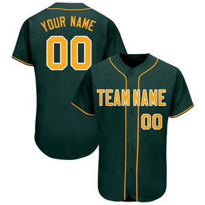 Maillots de Baseball Softball personnalisés de qualité supérieure chemises uniformes respirantes équipes impression par transfert de chaleur vente vêtements de sport vierges 100% - Product Image 5